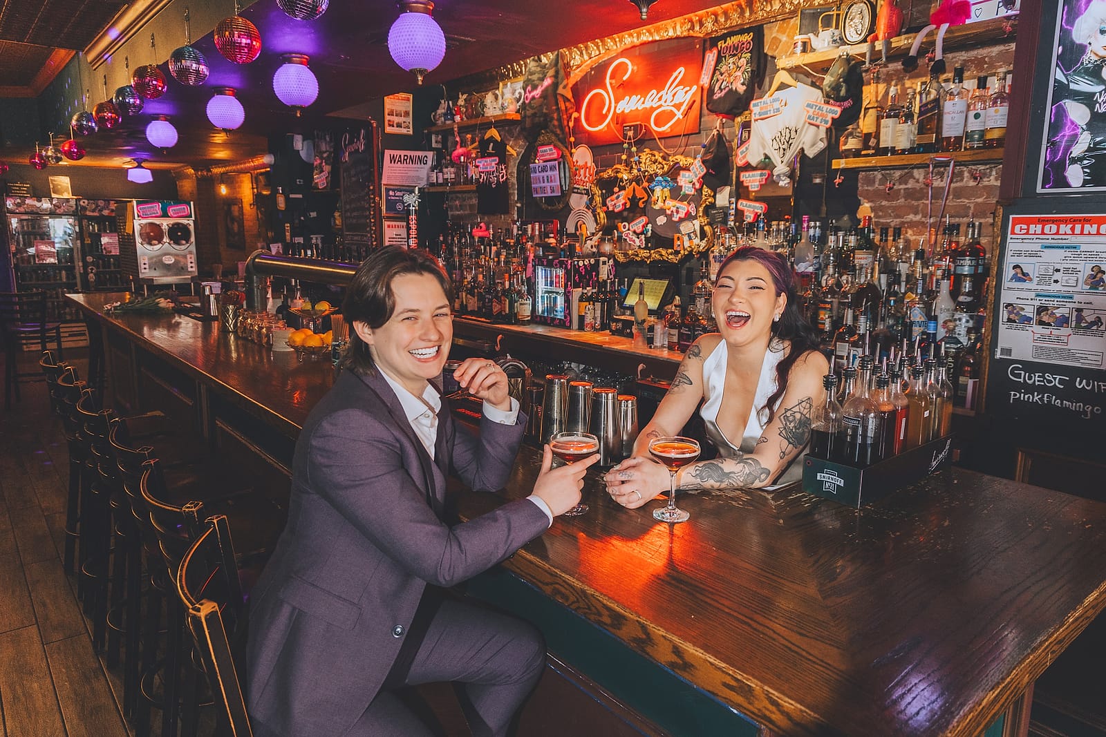 A candid wedding-day photograph