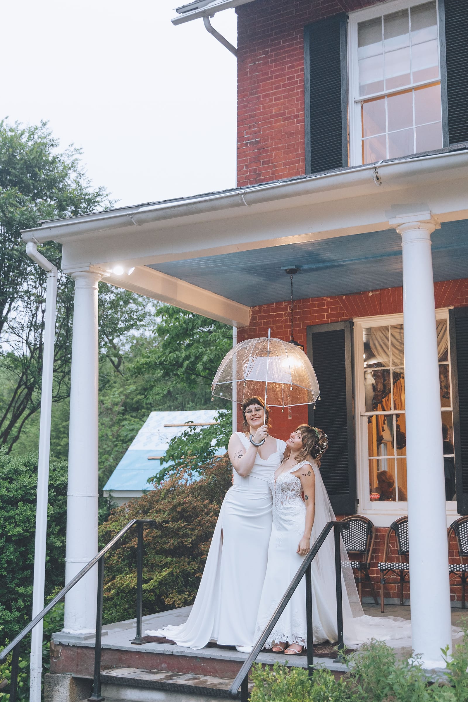 A candid wedding-day photograph