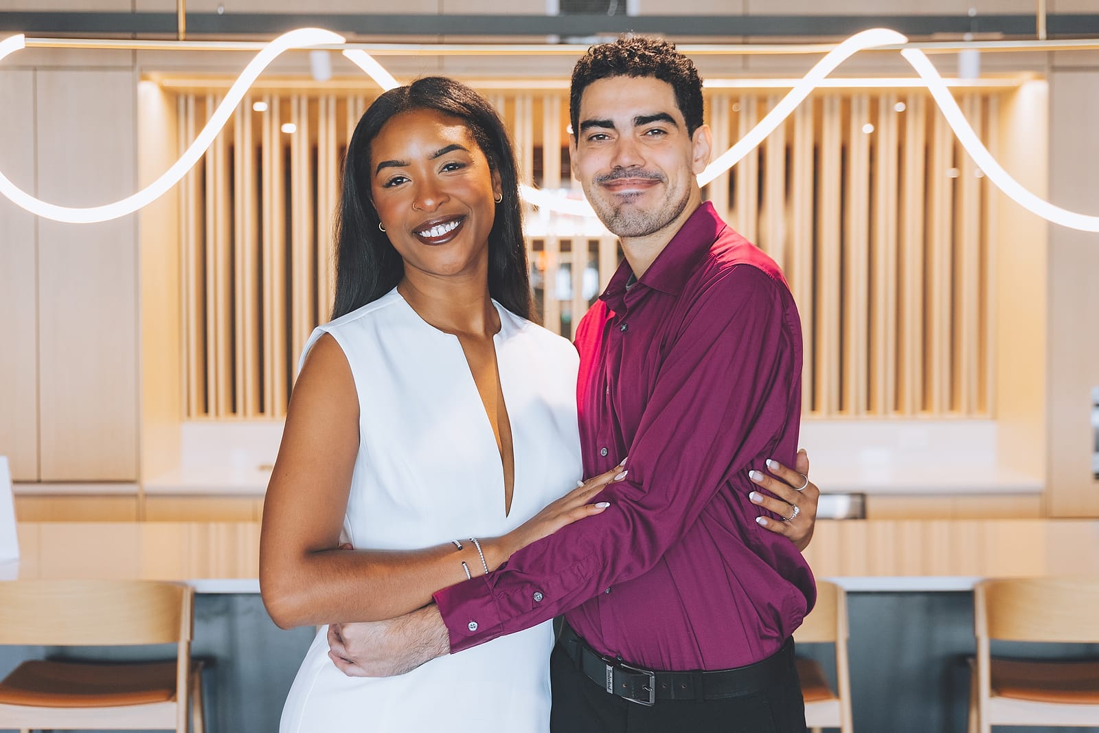 A candid wedding-day photograph