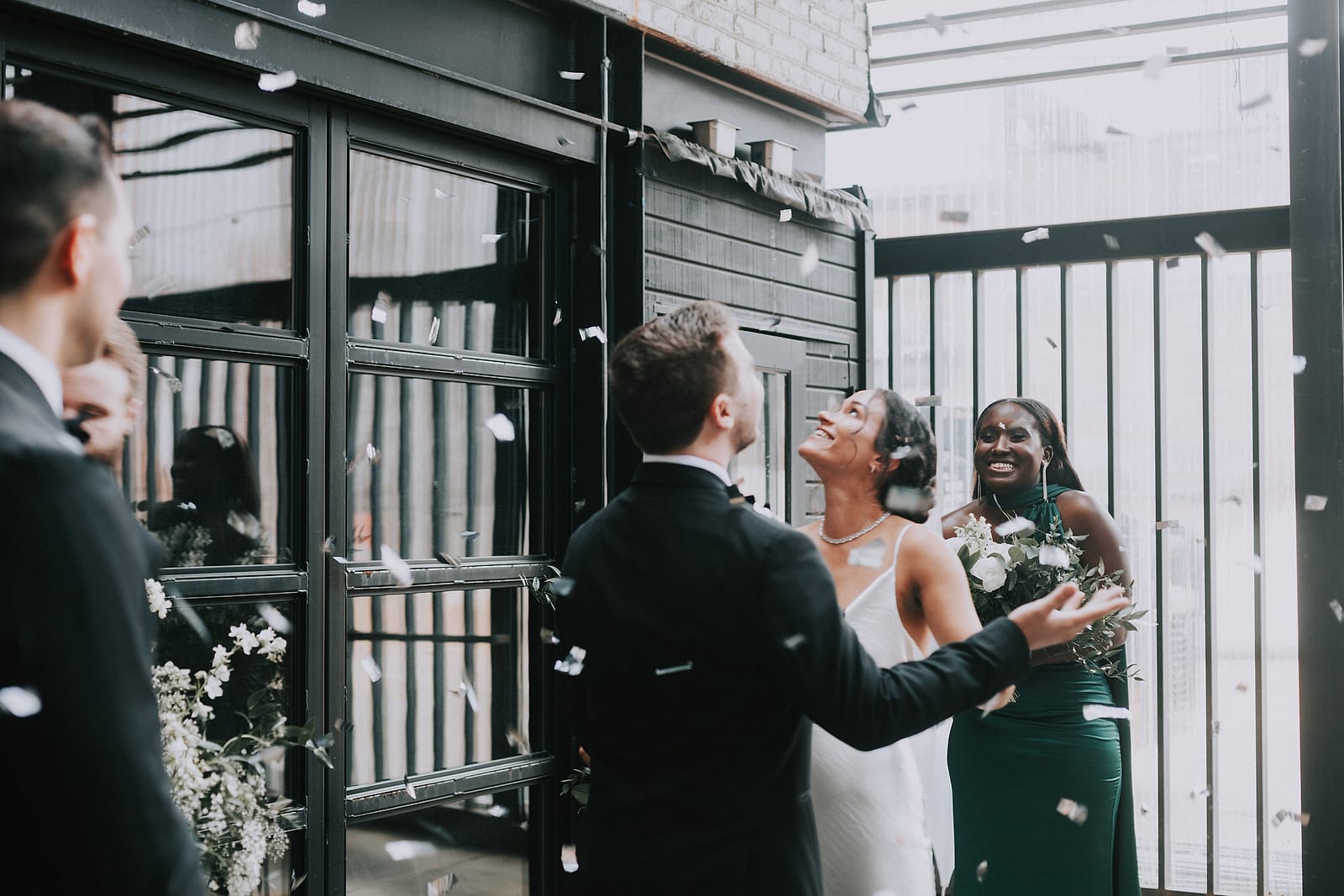 A candid wedding-day photograph