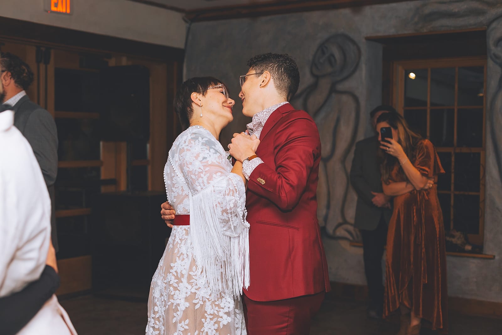 Wedding-day moment
